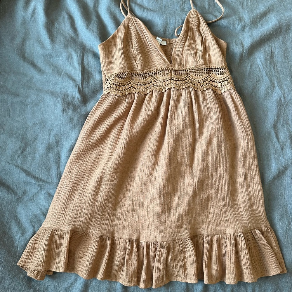 Brown mini sun dress!